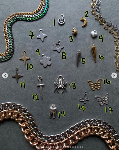 please note: 5 and 11 are the same silver color as everything else, they are just reflecting differently in this pic :)