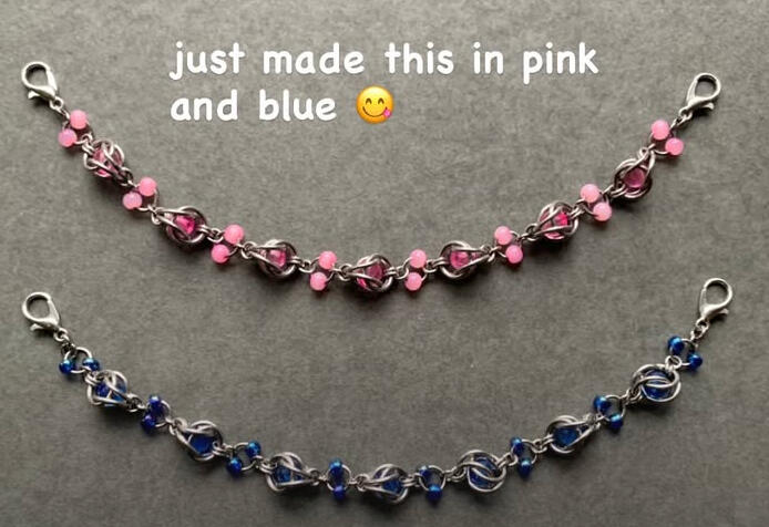captured acrylic bead- $30-50, and i have lots of colors for the big and small beads!